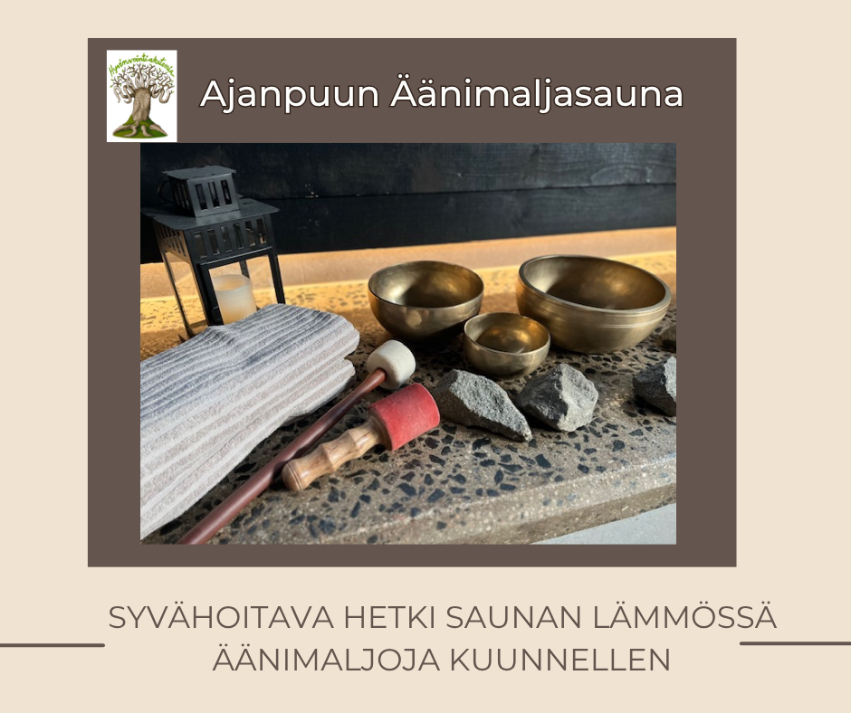 Äänimaljasauna Kankaan saunalla Jyväskylässä